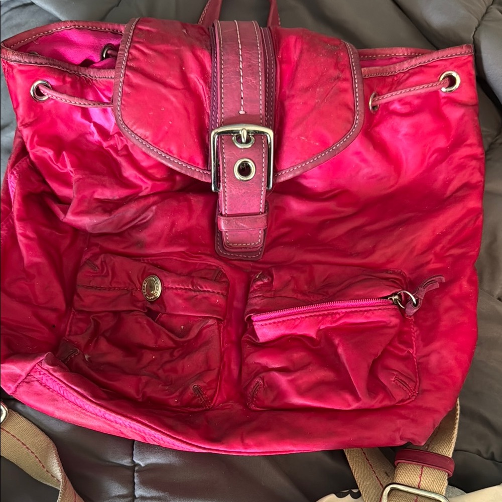 Stylish coach Pink Backpack
